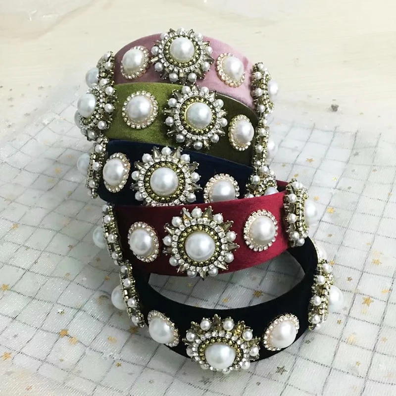 Classic Charm Big Pearl Baroque Headband Queen Crown Tiara Multicolor Headwear Wedding Hair Jewelry Statement Fashion Party Gift
Classic Charm Big Pearl Baroque Headband Queen Crown Tiara Multicolor Headwear Wedding Hair Jewelry Statement Fashion Party Gift
