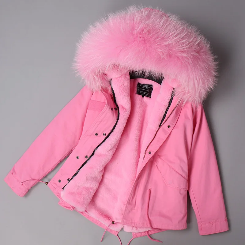 Women Winter Pink Jacket Coats Thick Parkas Plus Size Real Raccoon Fur Collar Hooded Outwear
Women Winter Pink Jacket Coats Thick Parkas Plus Size Real Raccoon Fur Collar Hooded Outwear