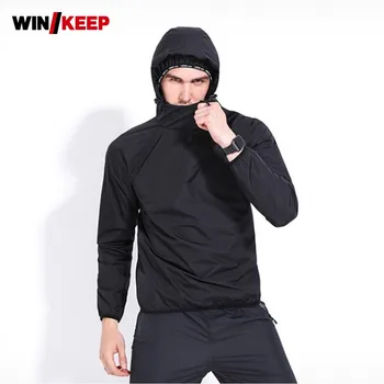 Sweat Running Jacket Men Summer Spring Long Sleeve Cap Sportswear Gym Wear Waterproof Sweat Suit For Big Mens Plus Size 100KG
Sweat Running Jacket Men Summer Spring Long Sleeve Cap Sportswear Gym Wear Waterproof Sweat Suit For Big Mens Plus Size 100KG