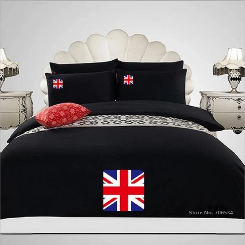 black color cartoon applique home bedding set 4pcs doulbe side sanding duvet cover bed sheet pillowcase for 1.2m 1.5m 1.8m bed
black color cartoon applique home bedding set 4pcs doulbe side sanding duvet cover bed sheet pillowcase for 1.2m 1.5m 1.8m bed
