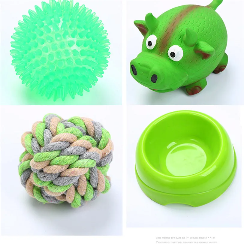 10PCS Pet Toys Set Cotton Rope Ball Feeder Dog Toys For Small Large Dogs Cats Puppy Chew Toys Dog Supplies Wholesale 40SP21 (3)