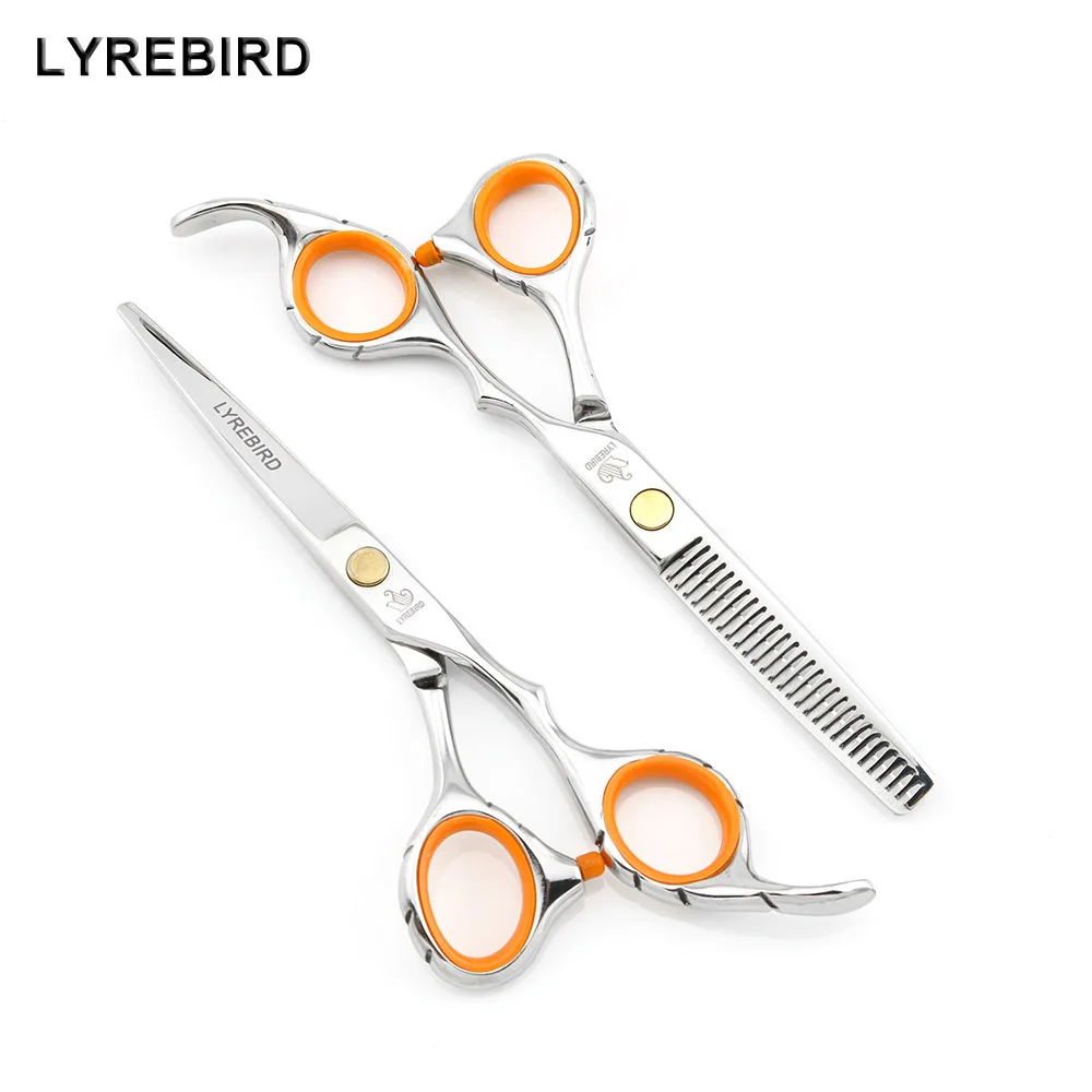 Hairdressing scissors 5.5 INCH or 6 INCH Hair scissors Barber scissors Anti slip handle Fashion style Lyrebird NEW
Hairdressing scissors 5.5 INCH or 6 INCH Hair scissors Barber scissors Anti slip handle Fashion style Lyrebird NEW