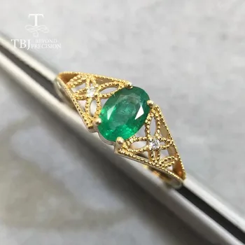 TBJ,18k yellow gold gemstone ring natural good color emerald oval 4.2*6mm fine jewelry for lady anniversary&daily wear best gift
TBJ,18k yellow gold gemstone ring natural good color emerald oval 4.2*6mm fine jewelry for lady anniversary&daily wear best gift