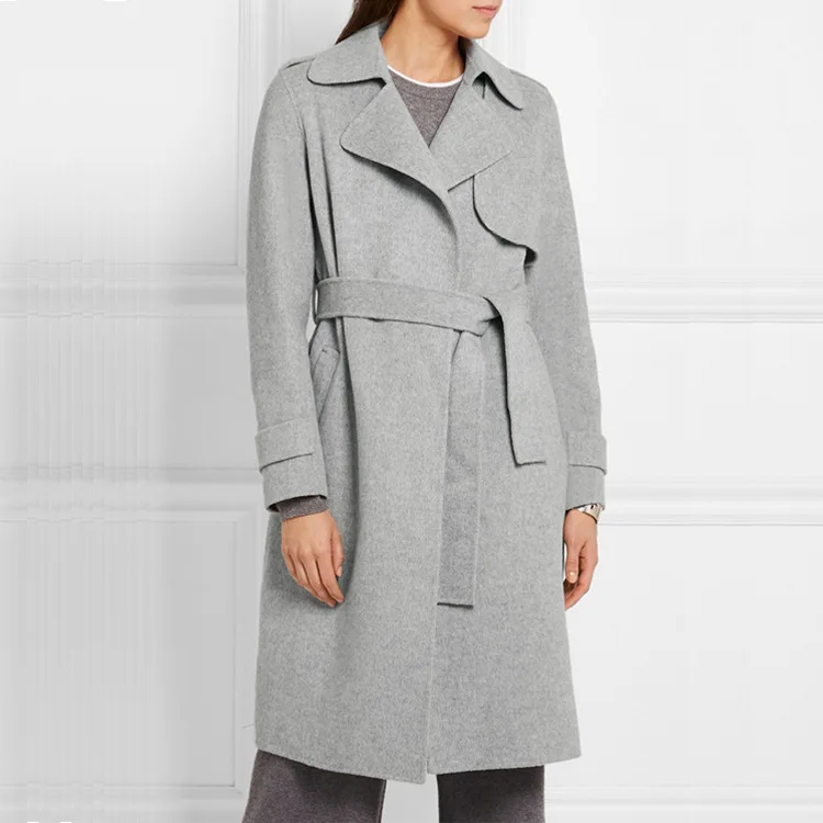 2018 Autumn Winter Fashion Long Cashmere Coat Windbreaker Women Wool Blend Coats Outwear Ladies Belt Slim Woolen Overcoat Femme
2018 Autumn Winter Fashion Long Cashmere Coat Windbreaker Women Wool Blend Coats Outwear Ladies Belt Slim Woolen Overcoat Femme