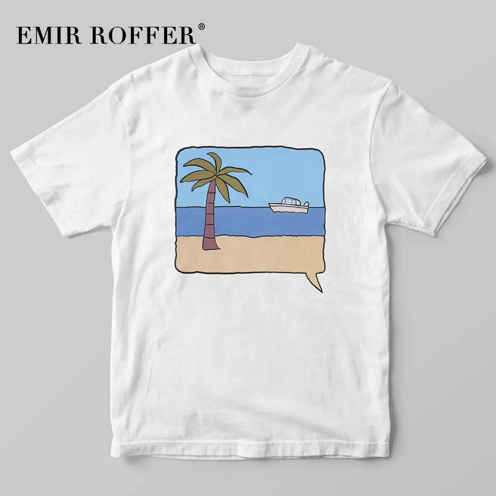 EMIR ROFFER 2019 Summer Fresh Cool Sea Print T-shirt Female Graphic Tees Women Fashion Casual White Cotton Tshirt Tops
EMIR ROFFER 2019 Summer Fresh Cool Sea Print T-shirt Female Graphic Tees Women Fashion Casual White Cotton Tshirt Tops