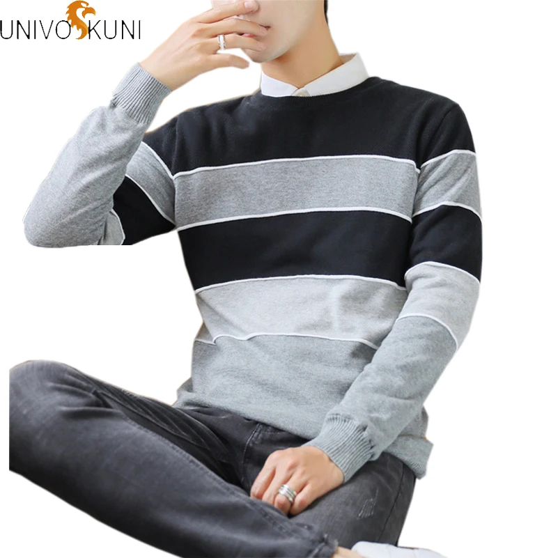 UNIVOS KUNI Male Knitted Sweater Long Sleeve Casual Slim Masulina Sweater Pretty Style O-neck Pullovers Masulina Sweater Q5241
UNIVOS KUNI Male Knitted Sweater Long Sleeve Casual Slim Masulina Sweater Pretty Style O-neck Pullovers Masulina Sweater Q5241