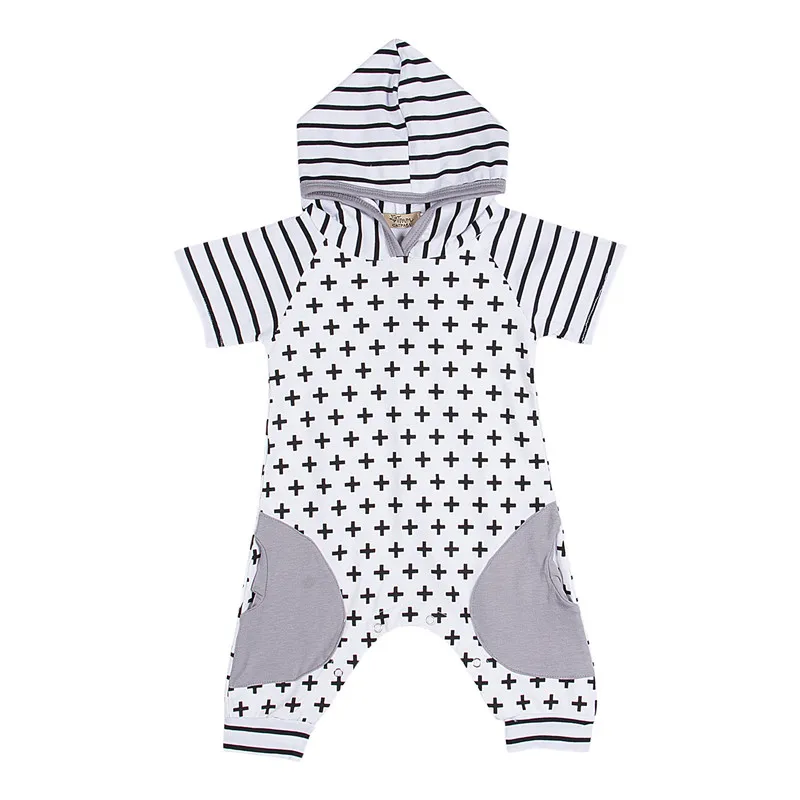 Summer Baby Rompers Newborn Baby Girls Boys Hooded Cross Short Sleeve Romper Jumpsuit Cute Casual Baby Clothes 0-18M
Summer Baby Rompers Newborn Baby Girls Boys Hooded Cross Short Sleeve Romper Jumpsuit Cute Casual Baby Clothes 0-18M