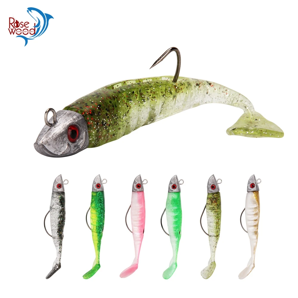 RoseWood 16g 26g Paddle Tail Shad Swimming Lures Heavy Jig Heads Bait For Big T Tail Lure 6 Colors Open Hook Fishing Swimbaits
RoseWood 16g 26g Paddle Tail Shad Swimming Lures Heavy Jig Heads Bait For Big T Tail Lure 6 Colors Open Hook Fishing Swimbaits