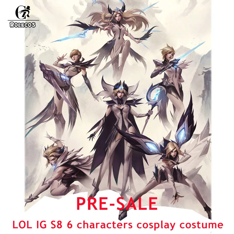 ROLECOS PRE-SALE Game LOL IG Champion Cosplay Costume S8 Kaisa Rakan The Charmer LeBlanc Camille Fiora Irelia Cosplay Full Set
ROLECOS PRE-SALE Game LOL IG Champion Cosplay Costume S8 Kaisa Rakan The Charmer LeBlanc Camille Fiora Irelia Cosplay Full Set