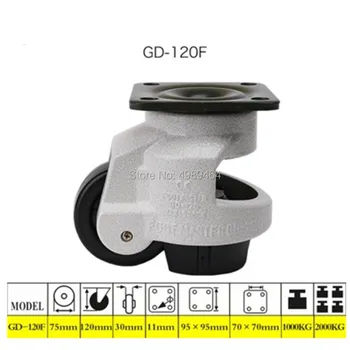 4PCS EDL Foot Levelling Adjusted Nylon Support Industrial Casters Wheels GD-120F 2000kg for Machine Equipment Castors Wheels
4PCS EDL Foot Levelling Adjusted Nylon Support Industrial Casters Wheels GD-120F 2000kg for Machine Equipment Castors Wheels