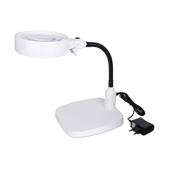 AOMEKIE 6 LED Desktop Magnifier Table Lamp Magnifying Glass with Durable Base 110V-240V Inpute for Read Repair (8X/10X Choose)
AOMEKIE 6 LED Desktop Magnifier Table Lamp Magnifying Glass with Durable Base 110V-240V Inpute for Read Repair (8X/10X Choose)