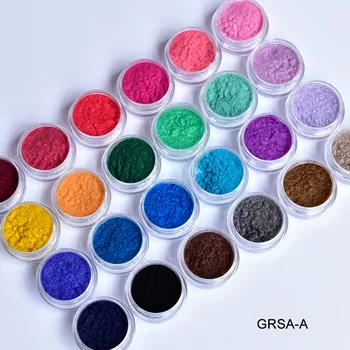 

GRSA 24Colors 3D Glitter Velvet Flocking Powder Nail Art Polish UV Gel Tips Decoration Jewelry Manicure DIY Decals Sticker Tools