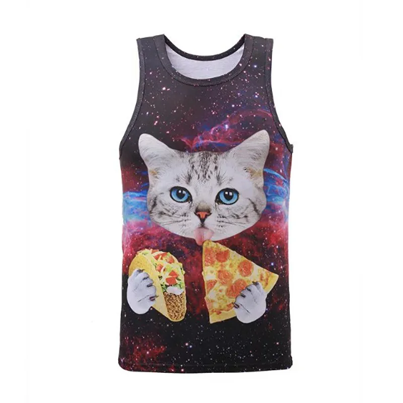 2019 Male Tank Tops Animal print 3d Vest Men Women Pizza/Desert Cat Lion Dog Panda Leopard Tiger Funny Female Sleeveless Tops
2019 Male Tank Tops Animal print 3d Vest Men Women Pizza/Desert Cat Lion Dog Panda Leopard Tiger Funny Female Sleeveless Tops