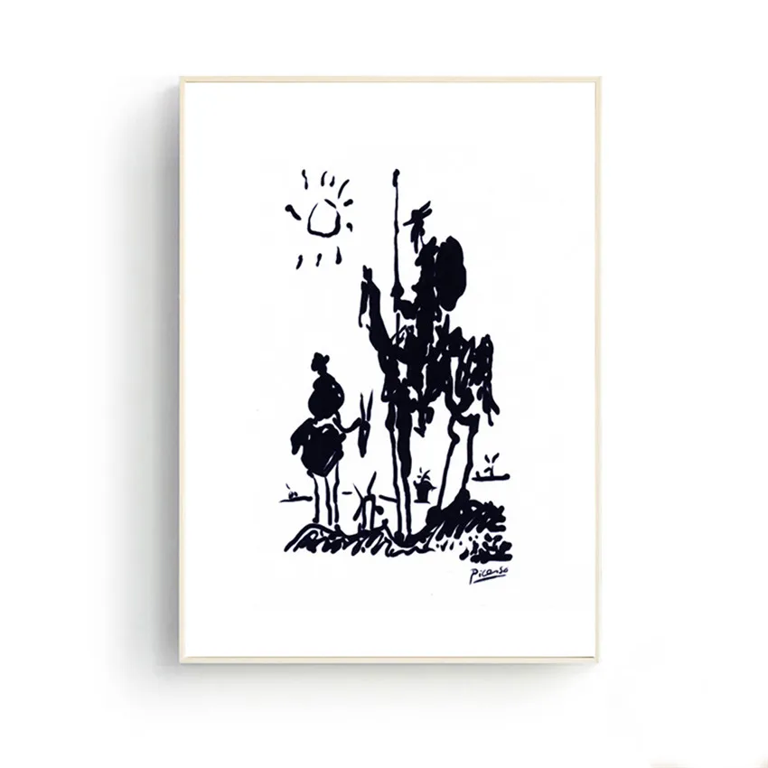 Picasso Simple Line Drawing Don Quixote Prints Wall Art Canvas Pictures for Living Room Office Decor Home Decoration
Picasso Simple Line Drawing Don Quixote Prints Wall Art Canvas Pictures for Living Room Office Decor Home Decoration