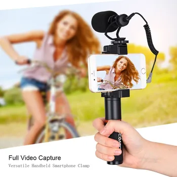 COMICA CVM-VM10-K1 Pro Smartphone Video Audio Microphone with Handle Grip Carry Bag for iPhone X/8/7/6/6S,LG,Samsung Galaxy Note
COMICA CVM-VM10-K1 Pro Smartphone Video Audio Microphone with Handle Grip Carry Bag for iPhone X/8/7/6/6S,LG,Samsung Galaxy Note