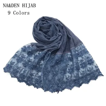 Women Cotton viscose scarf Pearls flower print scarves new embroidery muslim head hijab echarpe pashmina wraps hot sale design 
Women Cotton viscose scarf Pearls flower print scarves new embroidery muslim head hijab echarpe pashmina wraps hot sale design