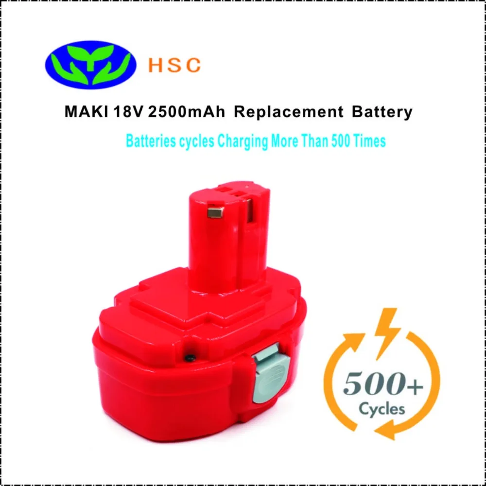 2.5AH Rechargeable Battery Pack Mak18A NiMh Battery 18V Replacement for Makita 1822 1823 1834 192829-9 Battery Pack 18V
2.5AH Rechargeable Battery Pack Mak18A NiMh Battery 18V Replacement for Makita 1822 1823 1834 192829-9 Battery Pack 18V