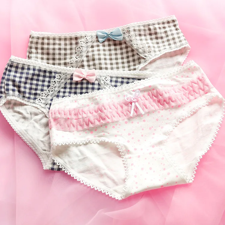 Plaid Checks & Dots Cute Women's Daily Intimate Panties Girl's Underwear Brief 100% Cotton
Plaid Checks & Dots Cute Women's Daily Intimate Panties Girl's Underwear Brief 100% Cotton