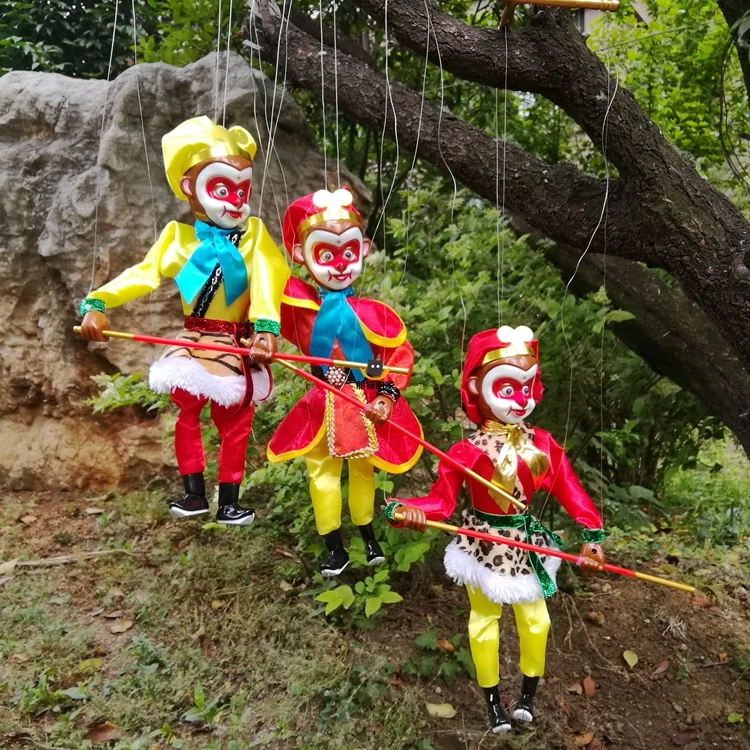 New Funny Toy Pull String Puppet Music Sun Wukong Monkey King Wooden Marionette Puppet Toy Joint Activity Doll
New Funny Toy Pull String Puppet Music Sun Wukong Monkey King Wooden Marionette Puppet Toy Joint Activity Doll
