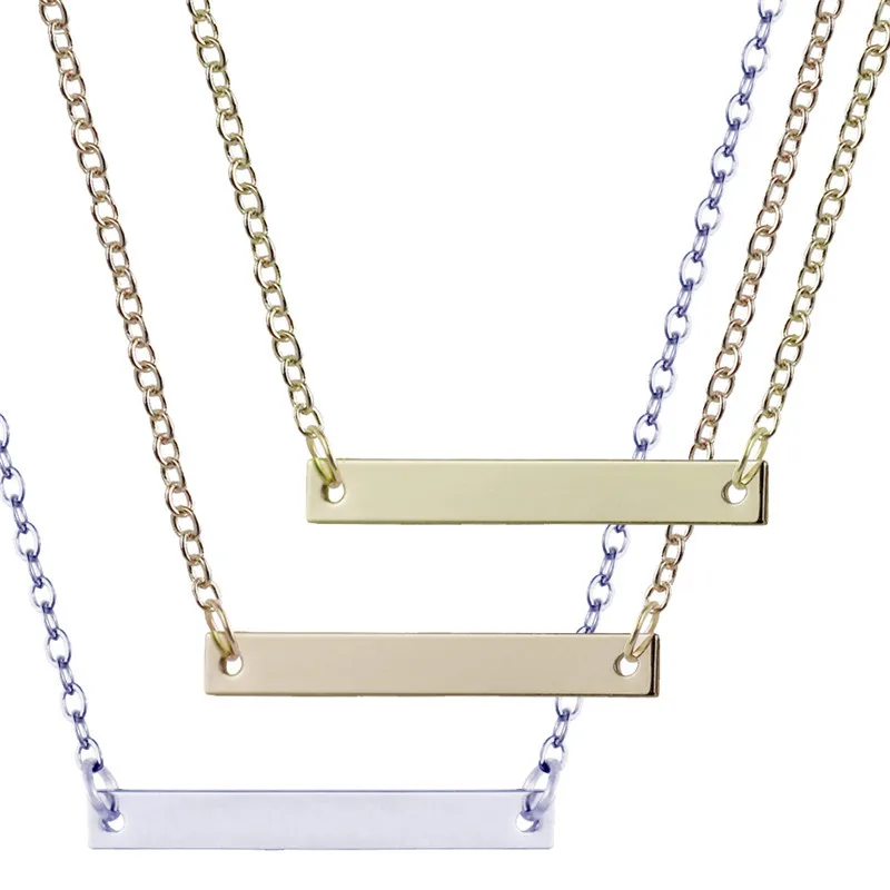 Metal Collar Stainless Steel Personalized Customized Bar Necklace Female , Personalized Custom Name Pendant Necklace for Women
Metal Collar Stainless Steel Personalized Customized Bar Necklace Female , Personalized Custom Name Pendant Necklace for Women