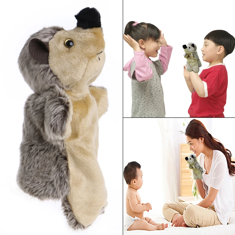 Hand Finger Puppet Toys Cartoon Animal Plush Hedgehog Doll Gift For Baby Kids W30 6A400324-1