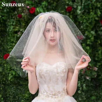Champagne Tulle with Gold Shiny Sequins Short Bridal Veils 2019 Fashion Design Multi-Layer Ivory Hard Tulle Wedding Veil SBV51
Champagne Tulle with Gold Shiny Sequins Short Bridal Veils 2019 Fashion Design Multi-Layer Ivory Hard Tulle Wedding Veil SBV51