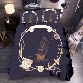 Sailboat Printing Bedding Set Skin-friendly Duvet Cover Pillowcase Set Quilt Cover Comforter Cover jogo de cama
Sailboat Printing Bedding Set Skin-friendly Duvet Cover Pillowcase Set Quilt Cover Comforter Cover jogo de cama
