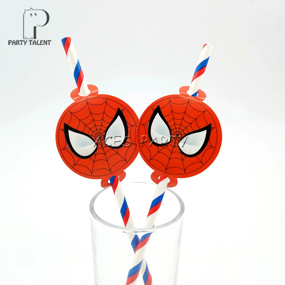 Party supplies 12pcs Hero Spiderman theme straws party decoration biodegradable paper straw tube eco friendly
Party supplies 12pcs Hero Spiderman theme straws party decoration biodegradable paper straw tube eco friendly