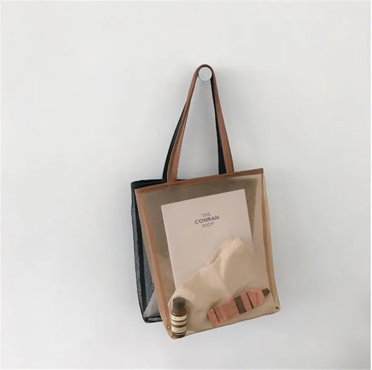 Chic simple wind art small fresh transparent mesh single shoulder bag student bag girl bag luxury handbags women bags designer
Chic simple wind art small fresh transparent mesh single shoulder bag student bag girl bag luxury handbags women bags designer