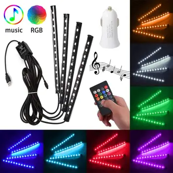 LED Interior Atmosphere Lights Multi-color 8 Color with Sound Atmosphere and DC 12V, Car Charger and Wireless IR Remote ST520
LED Interior Atmosphere Lights Multi-color 8 Color with Sound Atmosphere and DC 12V, Car Charger and Wireless IR Remote ST520