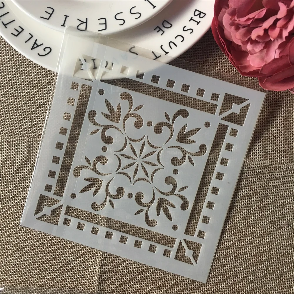 1Pcs 5.9" Flower Square DIY Craft Layering Stencils Wall Painting Scrapbooking Stamping Embossing Album Paper Card Template
1Pcs 5.9" Flower Square DIY Craft Layering Stencils Wall Painting Scrapbooking Stamping Embossing Album Paper Card Template