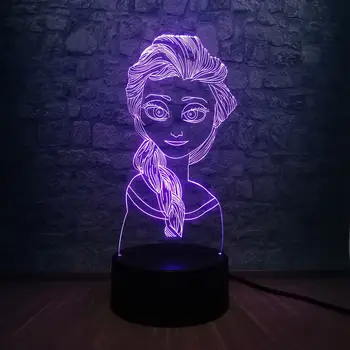 Christmas Gift 3D USB LED RGB Lamp Elsa Snow Queen 7 Color Changing Table Night Light Lampara Elegant Girl Room Decoration
Christmas Gift 3D USB LED RGB Lamp Elsa Snow Queen 7 Color Changing Table Night Light Lampara Elegant Girl Room Decoration
