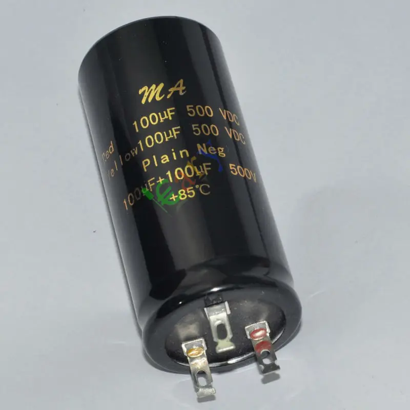 Wholesale and retail 2pc 85C 500V 100uf + 100uf Can electrolyticCapacitors tube amp electronics free shipping
Wholesale and retail 2pc 85C 500V 100uf + 100uf Can electrolyticCapacitors tube amp electronics free shipping
