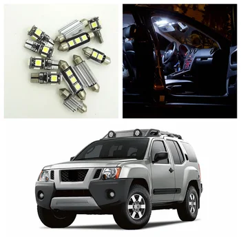 8pcs White LED Light Bulbs Interior Package Kit For Nissan Xterra 2002 2003 2004 Map Dome Trunk License Plate Lamp Nissan-B-17
8pcs White LED Light Bulbs Interior Package Kit For Nissan Xterra 2002 2003 2004 Map Dome Trunk License Plate Lamp Nissan-B-17