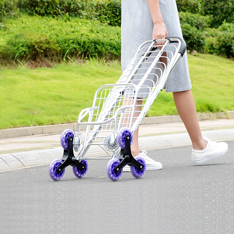 Foldable aluminum alloy shopping cart portable climbing car old man to buy vegetable Cart Trolley Cart luggage cart
Foldable aluminum alloy shopping cart portable climbing car old man to buy vegetable Cart Trolley Cart luggage cart