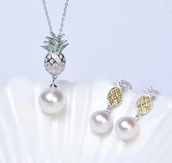 S925 Sterling Silver Pearl Party Necklace Earrings Set Mounts Findings Exquisite Jewelry Set Parts Fittings Women's Accessories
S925 Sterling Silver Pearl Party Necklace Earrings Set Mounts Findings Exquisite Jewelry Set Parts Fittings Women's Accessories