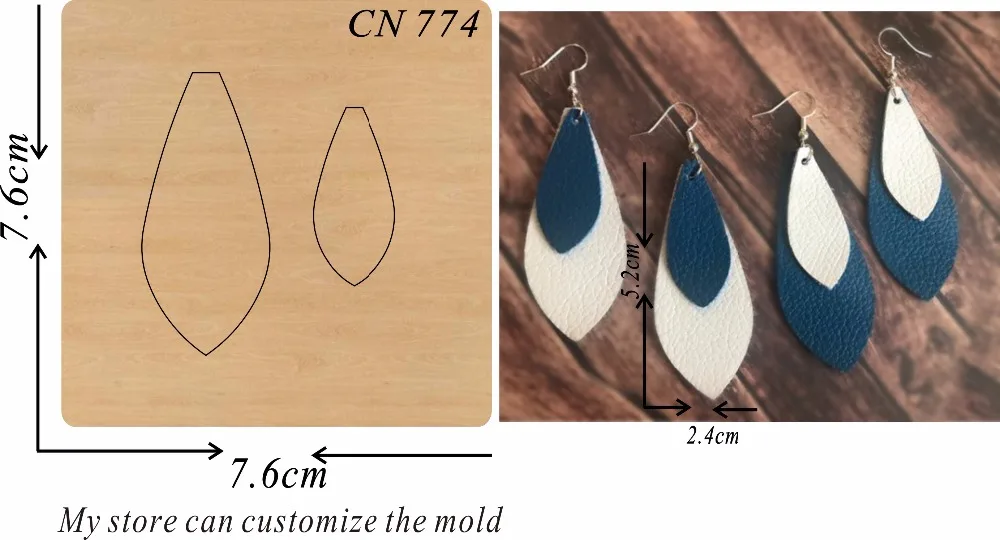 Handmade earrings cn774 cutting die new wooden mould cutting dies for scrapbooking Thickness-15.8mm
Handmade earrings cn774 cutting die new wooden mould cutting dies for scrapbooking Thickness-15.8mm