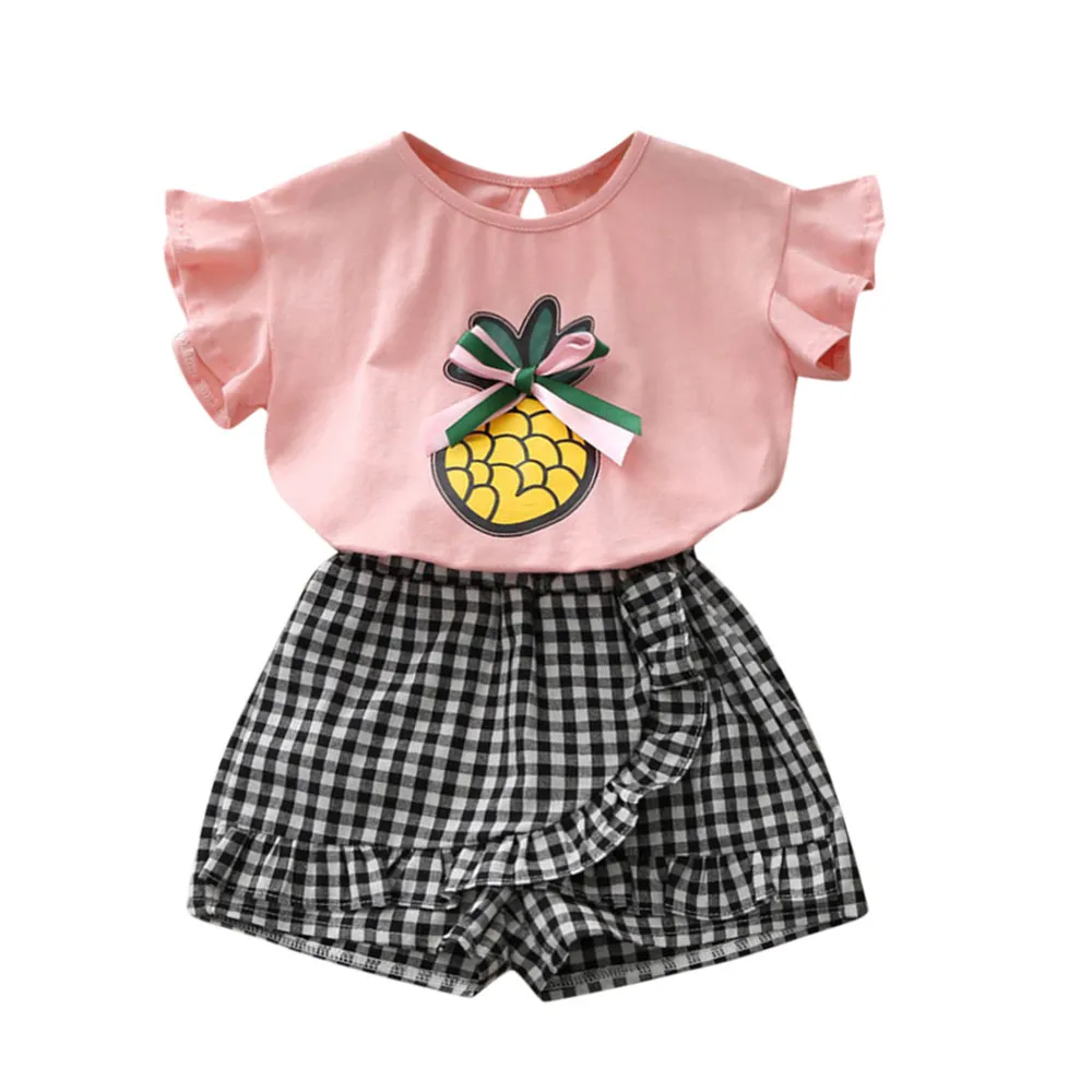 MUQGEW 2019 Hot Sale Toddler Baby Girl Outfit Clothes Embroidery T-Shirt Tops Plaid Shorts Pants Set Dropshipping Baby Clothes
MUQGEW 2019 Hot Sale Toddler Baby Girl Outfit Clothes Embroidery T-Shirt Tops Plaid Shorts Pants Set Dropshipping Baby Clothes