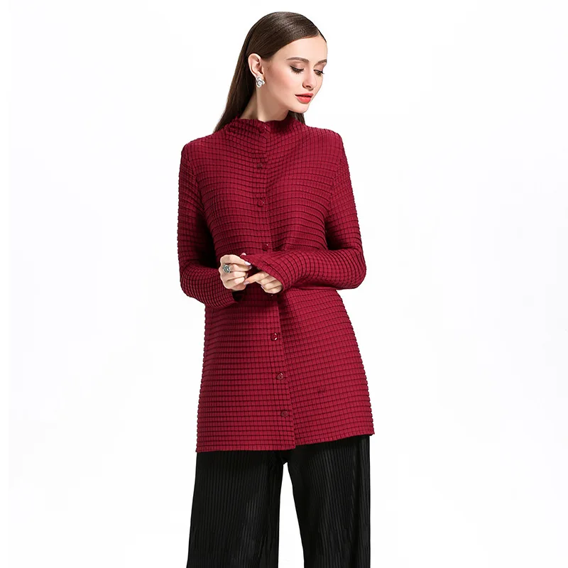 Spring Autumn Women Crinkled Fashion New Solid Color Tidal Jacket Lady Tops Coat
Spring Autumn Women Crinkled Fashion New Solid Color Tidal Jacket Lady Tops Coat