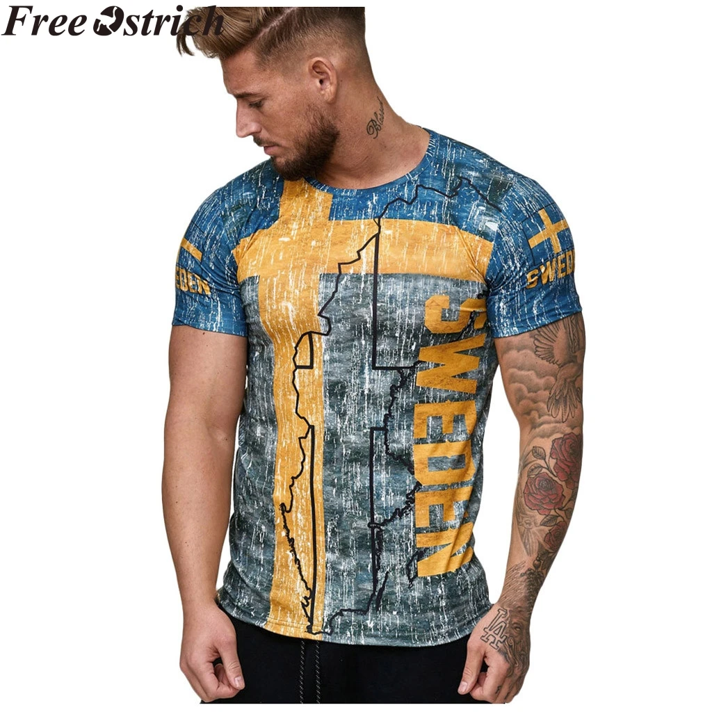 Summer men loose soccer short-sleeved T-shirt SWEDEN World Cup O-neck plus size Slim Tops fitness running tshirt casual T-shirt
Summer men loose soccer short-sleeved T-shirt SWEDEN World Cup O-neck plus size Slim Tops fitness running tshirt casual T-shirt