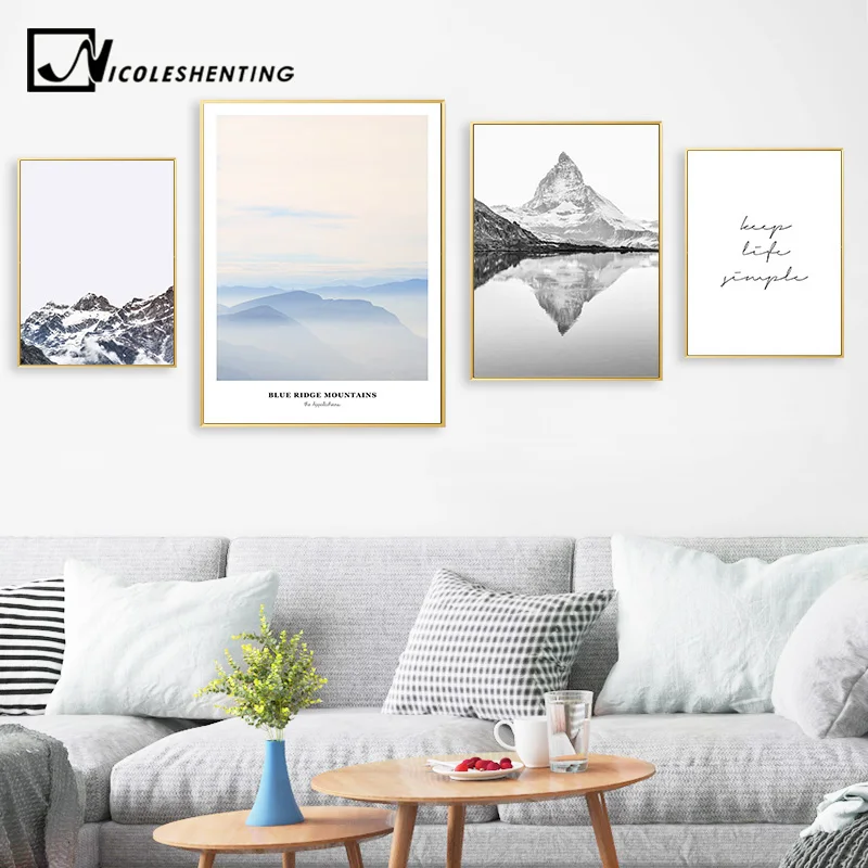 Scandinavian Alps Mountain Landscape Canvas Poster Nordic style Wall Art Print Painting Decorative Picture Modern Home Decor
Scandinavian Alps Mountain Landscape Canvas Poster Nordic style Wall Art Print Painting Decorative Picture Modern Home Decor