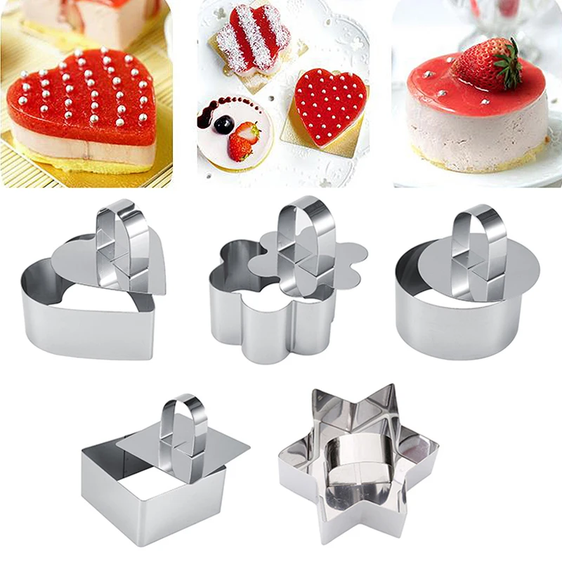 Stainless Steel 1Set Circle Mousse Ring Cake Mold Baking Tool Set Cupcake Mold Salad Dessert Mold Cake Decorating Tools
Stainless Steel 1Set Circle Mousse Ring Cake Mold Baking Tool Set Cupcake Mold Salad Dessert Mold Cake Decorating Tools