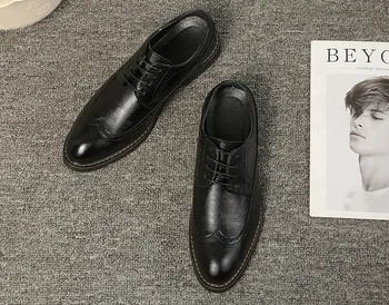 spring men new fashion leather brogue shoes male england style carved dress shoes male comfortable breathable leather shoes
spring men new fashion leather brogue shoes male england style carved dress shoes male comfortable breathable leather shoes