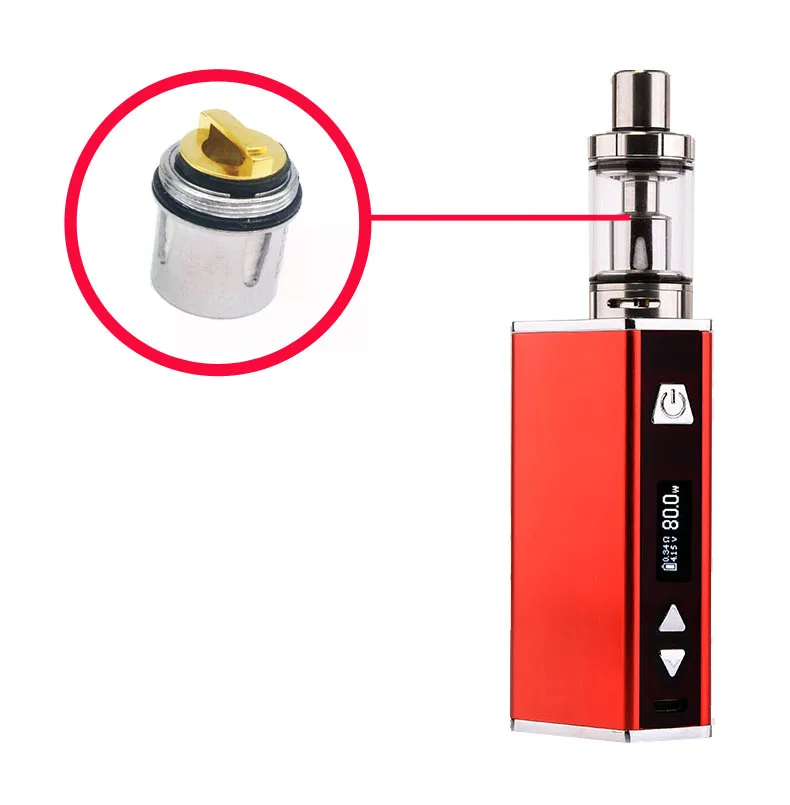 

Coils V80 Vaper Mod Box Coil Head Bigbox mini 80W Vape Smoker Atomizer Core Clearomizer Vaporizer Replacement Wick