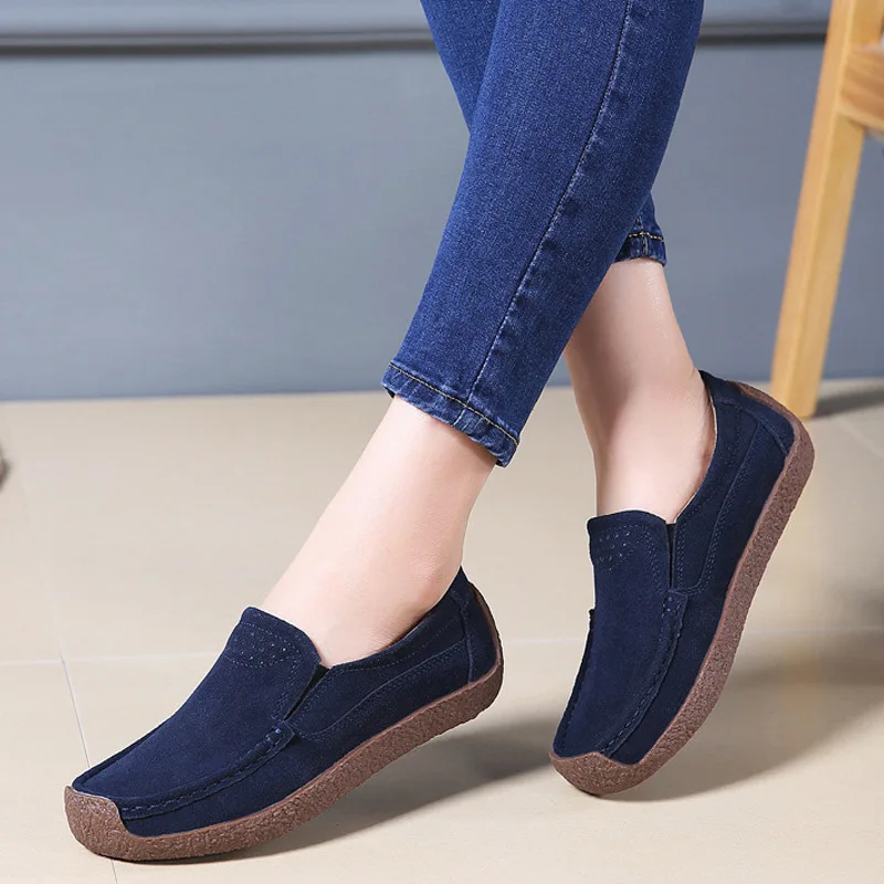 Autumn Women Flats Leather Suede Slip on Loafers Shoes Ladies Ballet Flats Shoes Female Boat Oxford Shoes Moccains 2019
Autumn Women Flats Leather Suede Slip on Loafers Shoes Ladies Ballet Flats Shoes Female Boat Oxford Shoes Moccains 2019