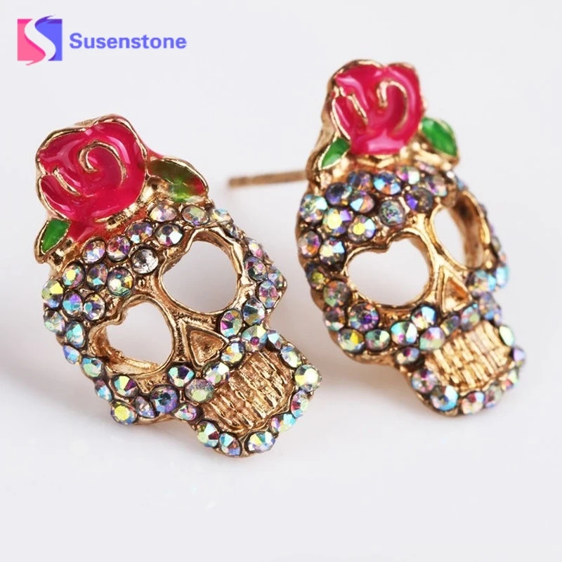 Wholesale Women Cute New New Vintage Stud Earrings Skull Earring Jewelry Gifts Hot Sales
Wholesale Women Cute New New Vintage Stud Earrings Skull Earring Jewelry Gifts Hot Sales