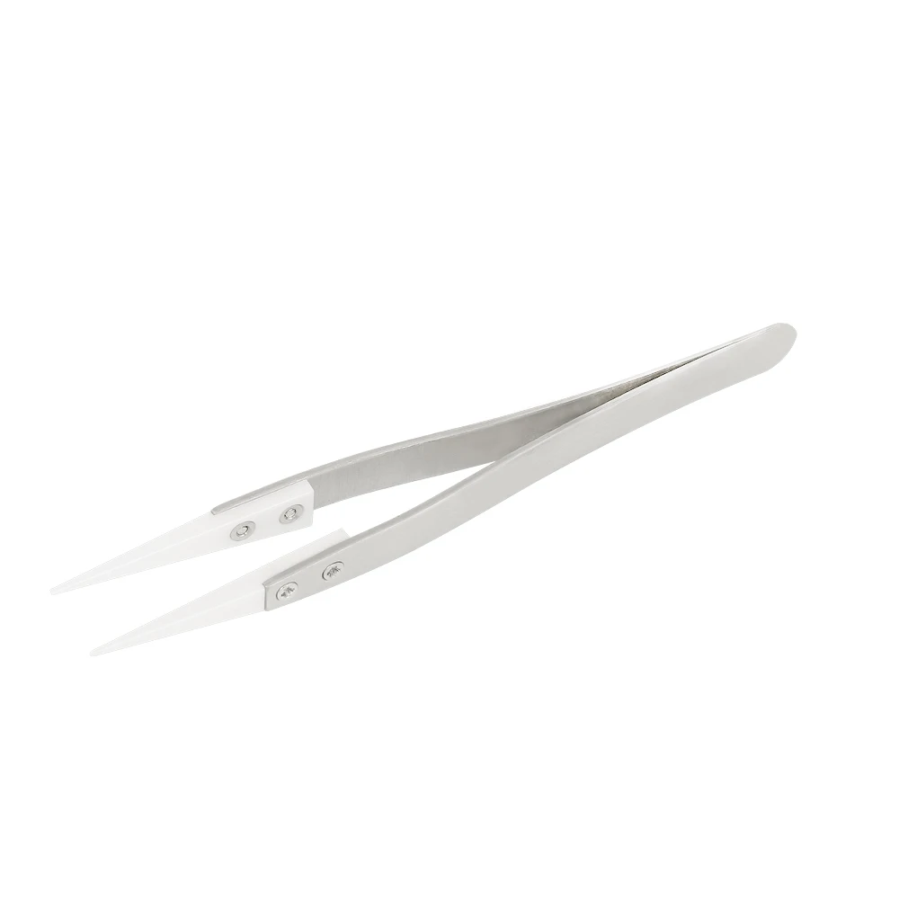 1pc Anti-acid Ceramic Tipped Stainless Steel Tweezer Fine Pointed Tips with Heat Resistance 130x10mm
1pc Anti-acid Ceramic Tipped Stainless Steel Tweezer Fine Pointed Tips with Heat Resistance 130x10mm