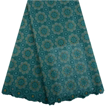 Embroidery Swiss Voile Net Lace With Rhinestones For Party & Wedding Dress High Quality Guipure Cotton Dress With Stones 1029B 
Embroidery Swiss Voile Net Lace With Rhinestones For Party & Wedding Dress High Quality Guipure Cotton Dress With Stones 1029B