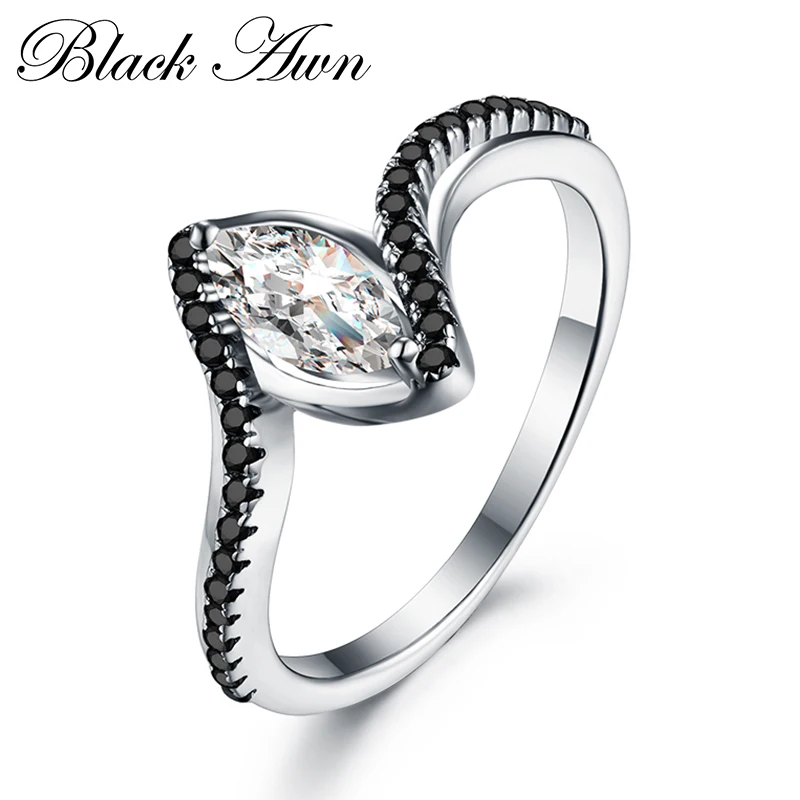 BLACK AWN Classic Wedding Rings for Women 925 Sterling Silver Jewelry Engagement Ring Femme Bague Girl Gift CC332
BLACK AWN Classic Wedding Rings for Women 925 Sterling Silver Jewelry Engagement Ring Femme Bague Girl Gift CC332