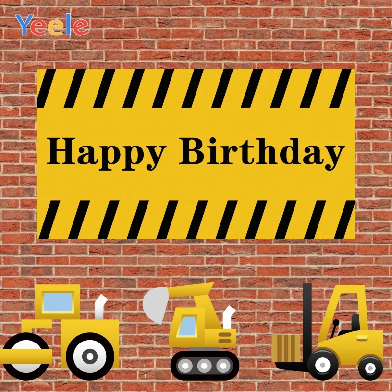 Yeele Birthday Red Brick Wall Roller Excavator Photography Backgrounds Customized Photographic Backdrops for Photo Studio
Yeele Birthday Red Brick Wall Roller Excavator Photography Backgrounds Customized Photographic Backdrops for Photo Studio